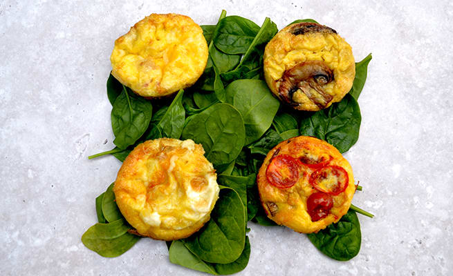 Breakfast Egg Muffins Four Ways